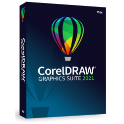 CorelDRAW Graphics Suite 2021 (POLSKI/ENG) - lic. komercyjna, firmowa, wieczysta - MAC - BOX
